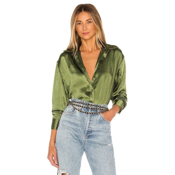 Lovers + Friends Tops - Lovers and Friends Salina Top in Olive Green XSmall